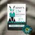 Personalized Milestone Teal Bunny Birthday Invitation